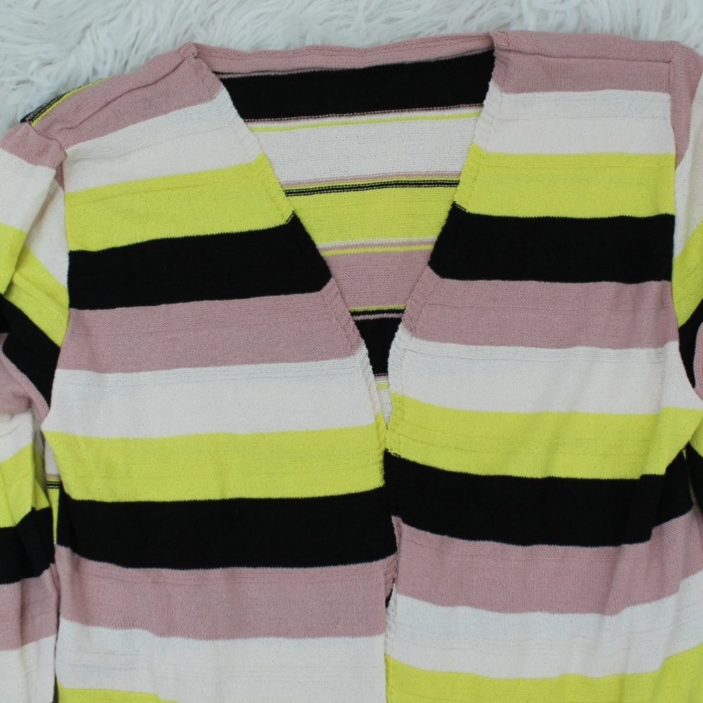 🆕 Colorful Striped Knit Cardigan - Picture 6 of 8